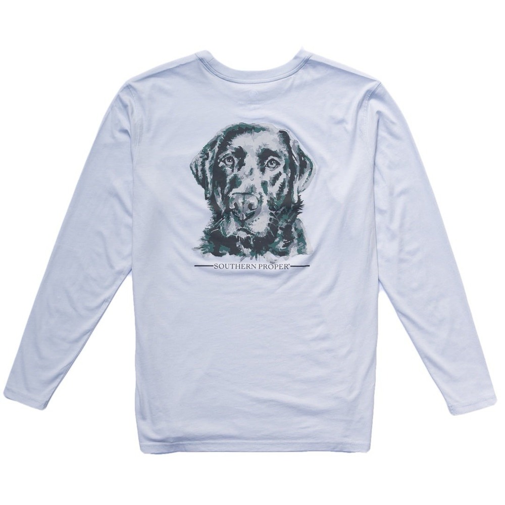 NWT Southern Proper Front Pocket Tee Shirt Dog Long Sleeve Mens Size Large